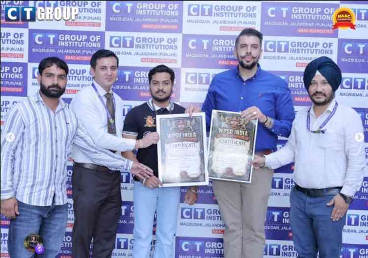 CT Group of Institutions, Maqsudan Student Karan Sharma Wins Gold at National Powerlifting Championship