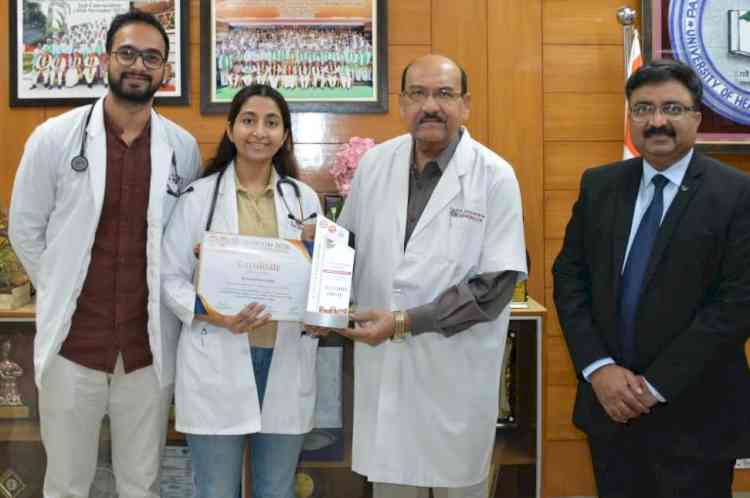 PGIMS Rohtak doctor’s research on rare chest infection wins national honour
