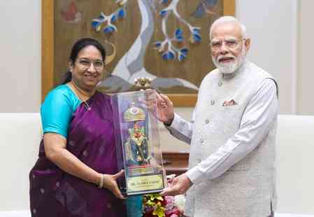 Karnataka Governor Sudha Yadav meets PM Modi