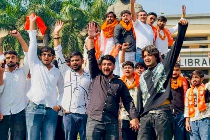 एबीवीपी एमडीयू इकाई की कमान रवि और ज्योति को