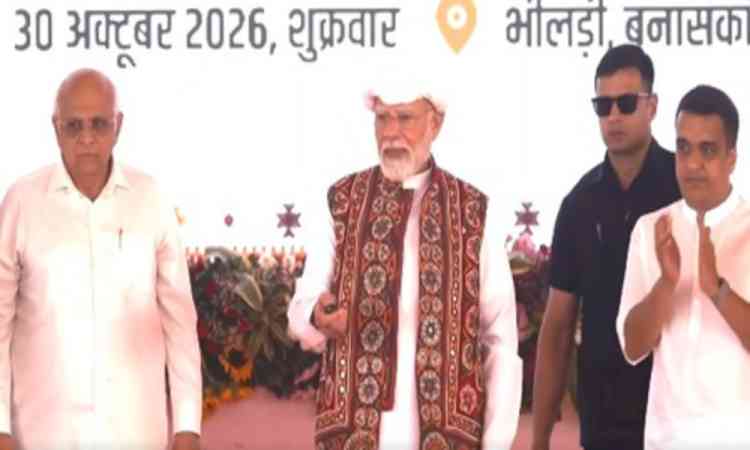 PM Modi launches projects worth over Rs 14,000 crore in Gujarat, flags off two trains
