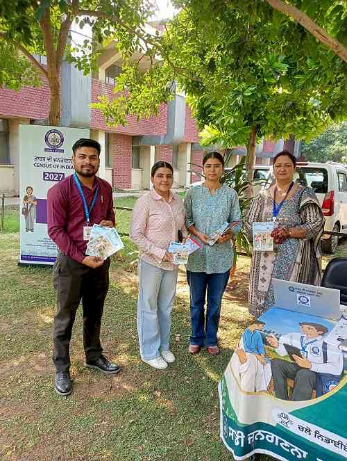 Census 2027 Awareness Stall Attracts Students and Visitors at PAU Youth Festival