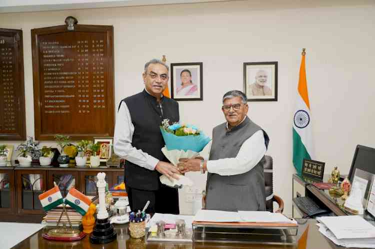 Tandon raises Chandigarh civic, workers’ issues with Administrator Kataria ahead of Shah’s visit