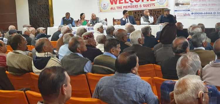 Members of Haryana Government Retired Officers Association attend talk on neurology