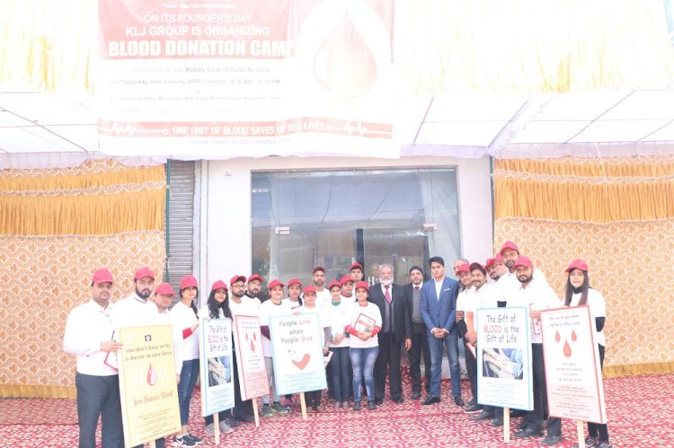 KLJ Group organized blood donation camp