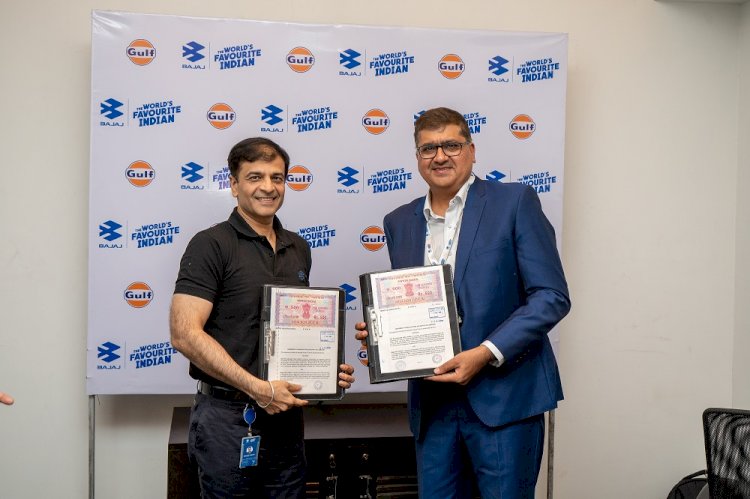 Gulf Oil renews its strategic partnership with Bajaj Auto