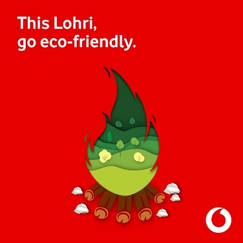 Celebrate an eco-friendly Lohri with Vodafone, using biomass briquettes