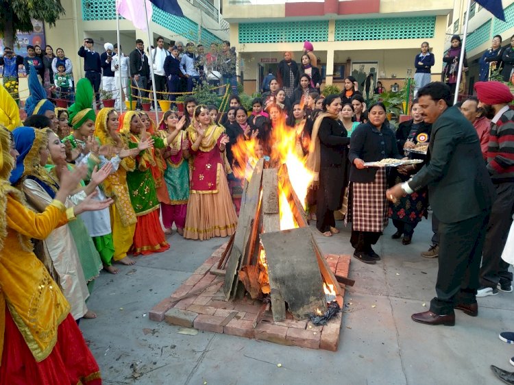 Lohri festival celebrated at Dr AVM Public Senior Secondary School 
