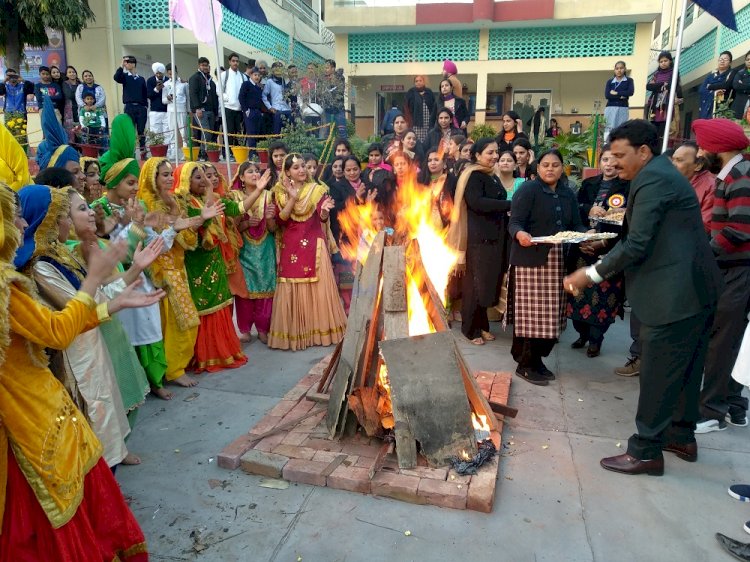 Lohri festival celebrated at Dr AVM Public Senior Secondary School