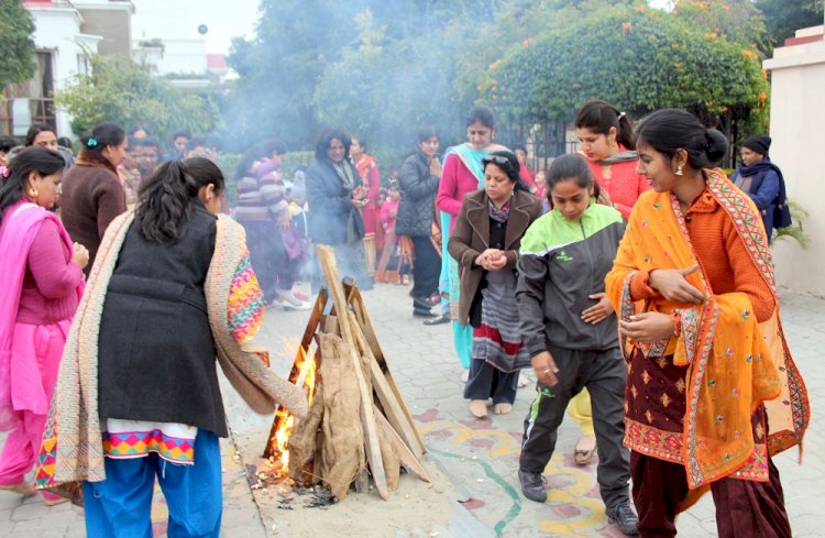 Ashmah International School celebrated lohri with zeal