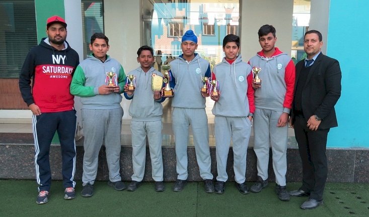 Ivy World School upholds trophy at greenfield cricket cup