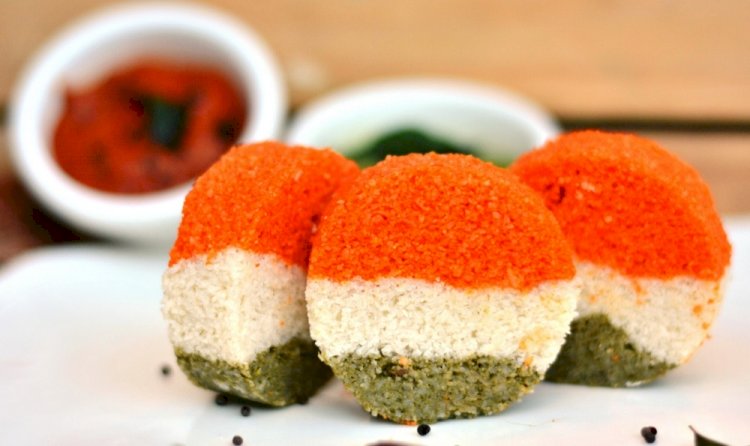 Tricolour idli recipe