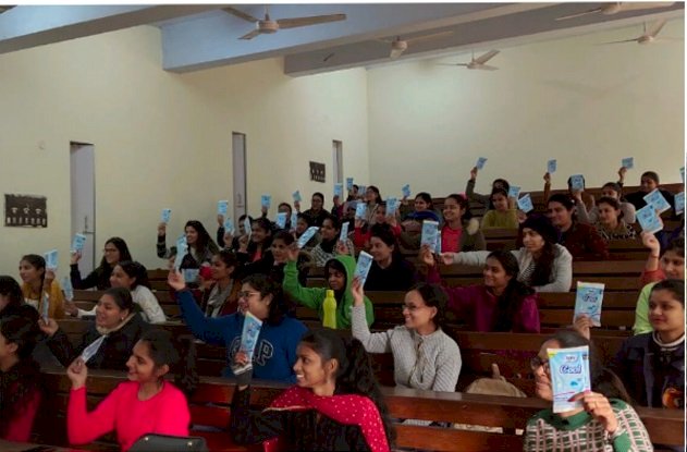 Awareness on menstrual hygiene and pulse polio in NSS Camp