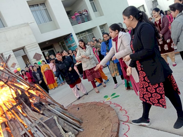 DMCH College of Nursing Malakpur celebrates Lohri