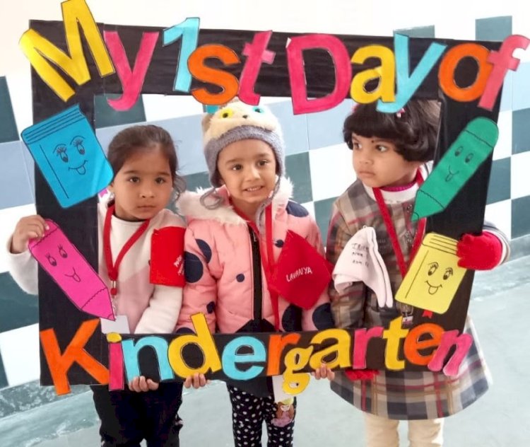 First day of new entrants of nursery at Innokids, Innocent Hearts School