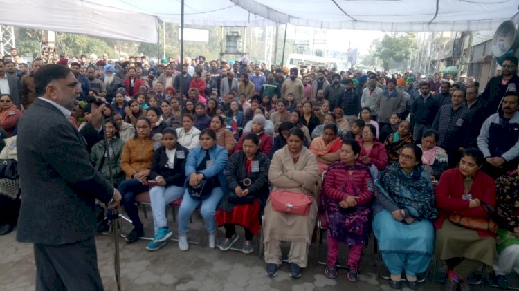 Massive rally organized by UFBU Ludhiana