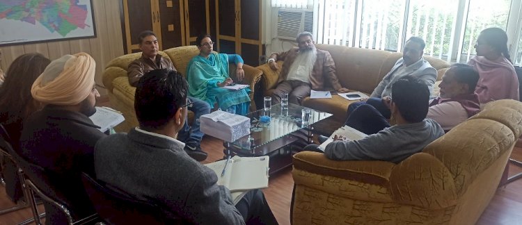 Cabinet Minister Bharat Bhushan Ashu reviews progress of ongoing development works of MC