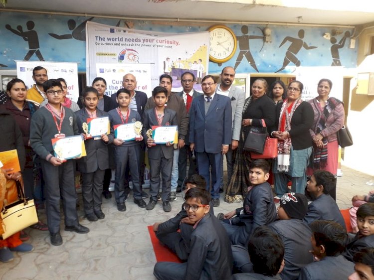 Students of D S Memorial Public School exhibit their interest in science through drawing competition