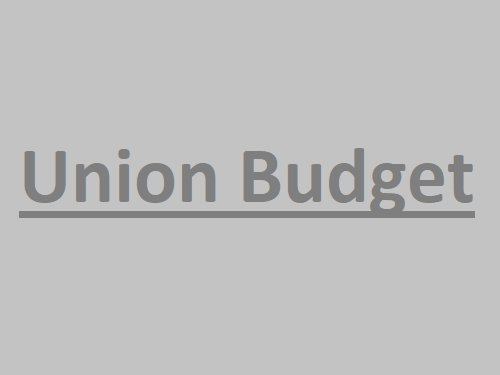 2020-21 Union Budget