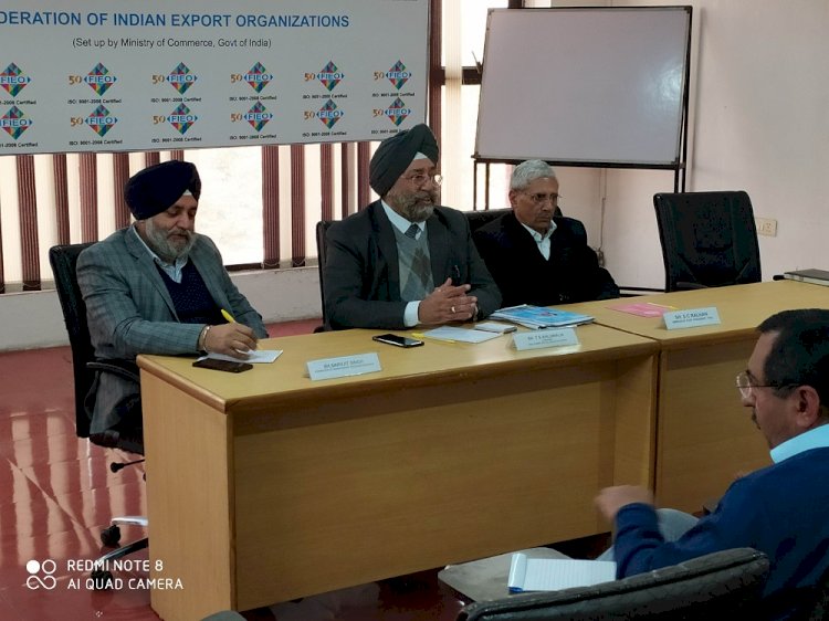 Meeting to discuss exports logistics organised by FIEO at Ludhiana