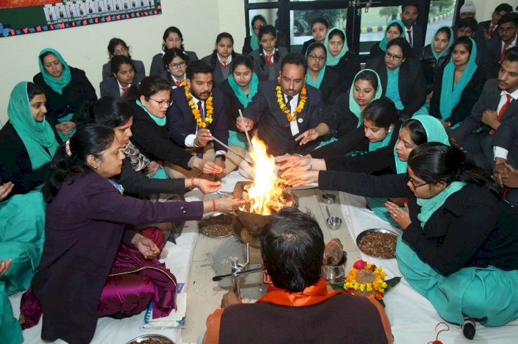 Innocent Hearts conducted hawan ceremony 