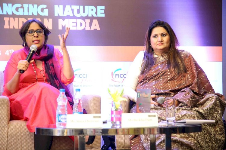 Well known tv journalist Barkha Dutta addresses FLO members on changing nature of Indian media