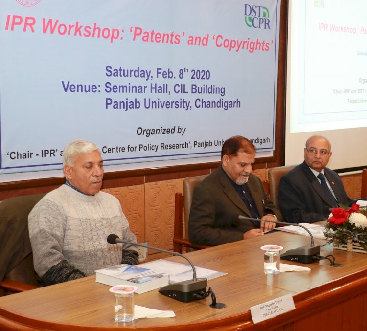 IPR workshop conducted by Chair-IPR on ‘Patents’ and ‘Copyrights’ at PU