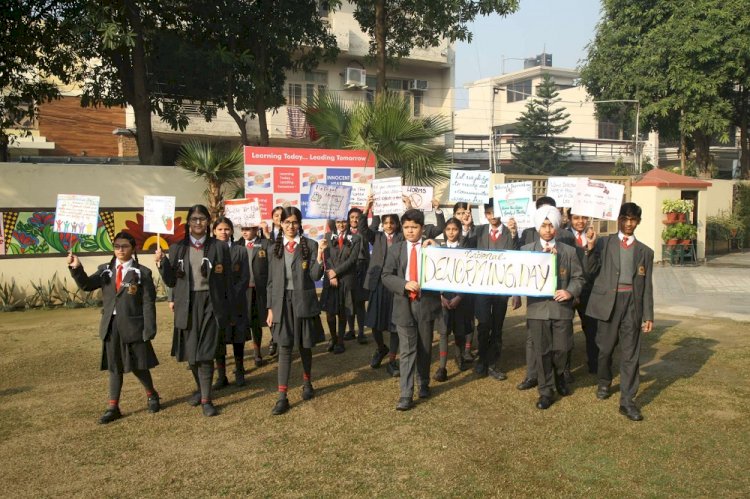 Four schools of Innocent Hearts conduct rally on national de-worming day