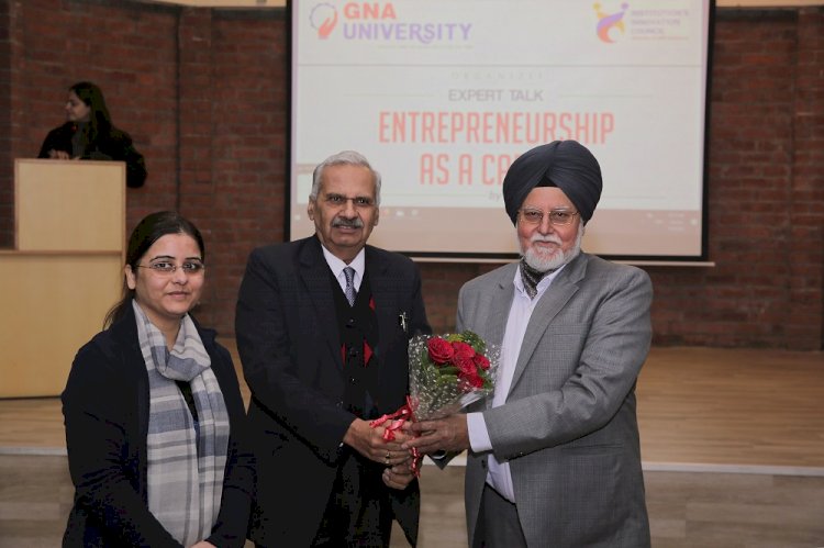 Guest lecture on entrepreneurship as career