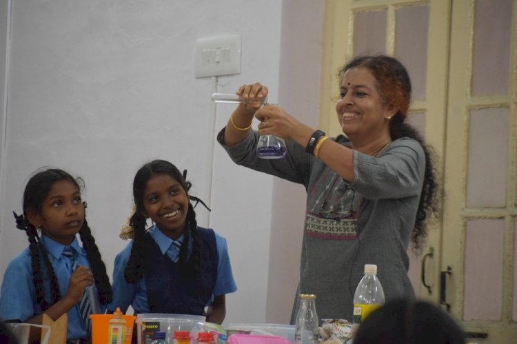 Interactive workshop for Akshaya Patra beneficiaries on women in science