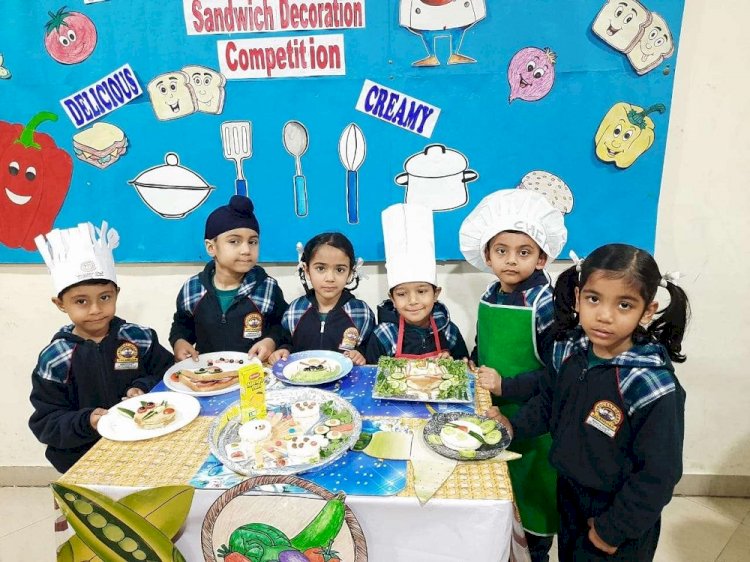 Little chefs of Innocent Hearts showcased their artistic talent in “sandwich decoration”