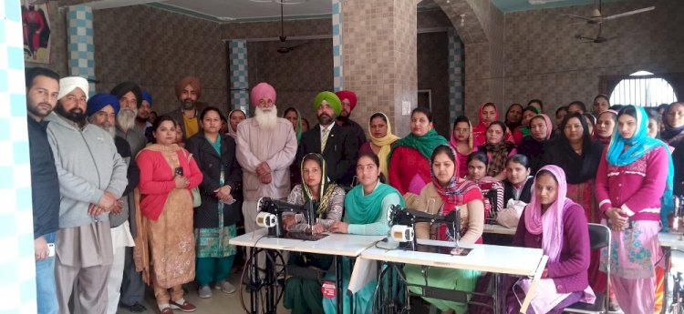 DRDA sewing centre starts at Village Nathowal