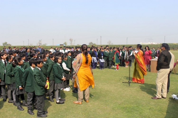 Earthquake safety drill conducted in DPS Rajnagar Extension School
