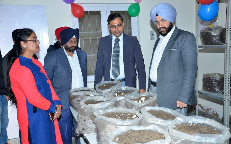 Inauguration ceremony of mushroom cultivation lab 