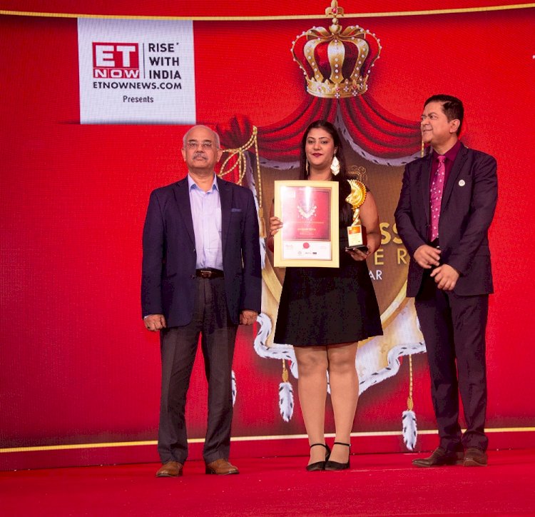 Divanshi Gupta awarded ET Now Young Business Woman Entrepreneur Award 2020