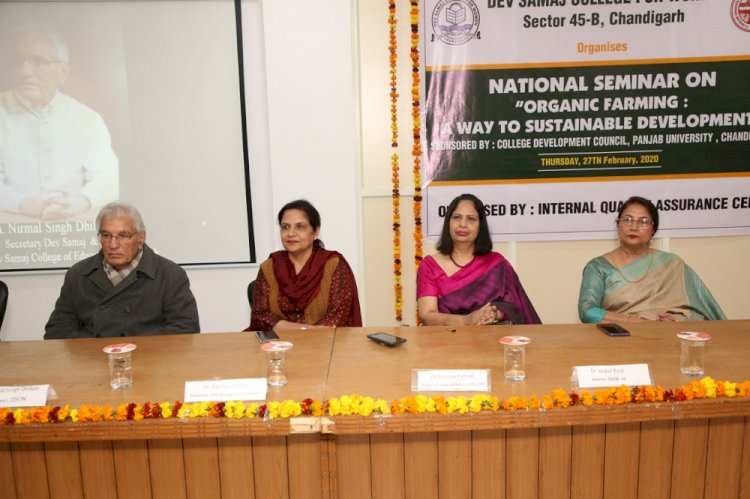 National seminar on “organic farming: a way to sustainable development” held