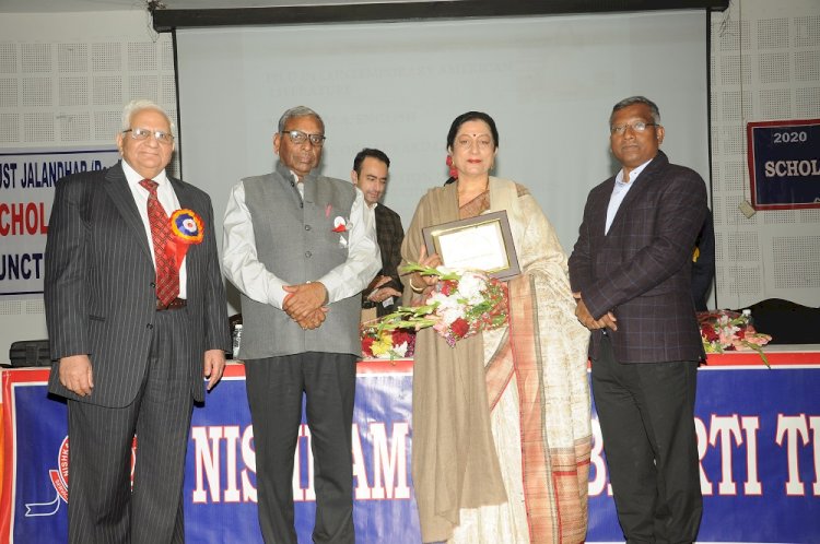Prof (Dr) Atima Sharma Dwivedi awarded for excellence in education  