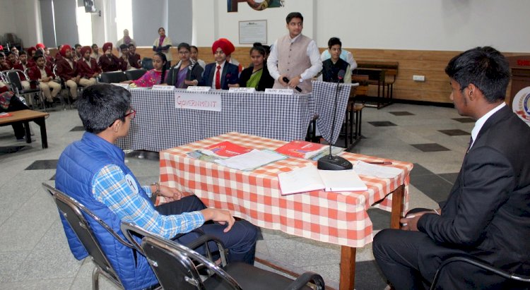 Youth Mock Parliament conducted by Shemrock School