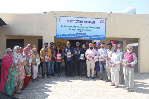 Sensitization program on agribusiness entrepreneurship development through agro processing  